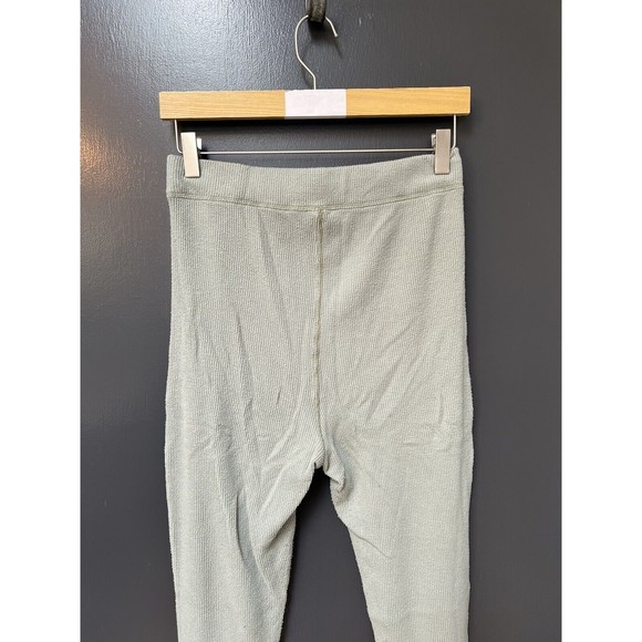 Skims Cotton Ribbed Leggings Size M Green - Picture 6 of 6